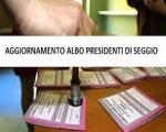 Aggiornamento Albo Presidenti di Seggio per l'anno 2025