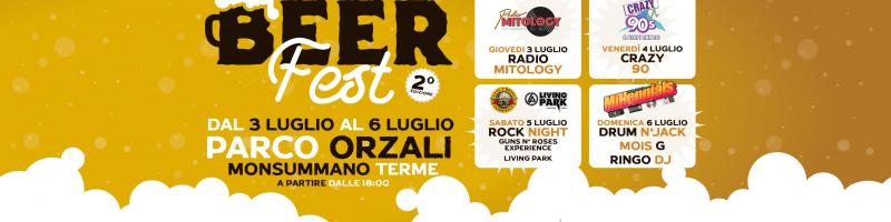 Dal 3 al 6 luglio 2025 "Monsummano Beer Fest" al Parco Orzali