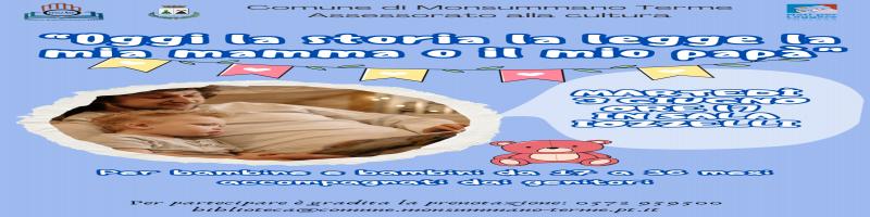 3 giugno 2025 Letture per bambini da 17 a 36 mesi in Biblioteca