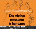 17 aprile 2024 Presentazione libro "DA VICINO NESSUNO E' LONTANO" in Biblioteca