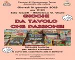 16 gennaio 2025 "GIOCHI DA TAVOLO CHE PASSIONE!" in Biblioteca