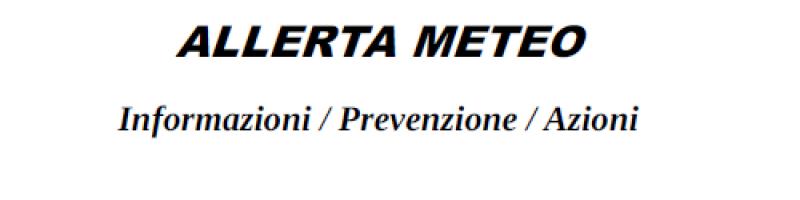 Come essere informati e cosa fare in caso di ALLERTA METEO