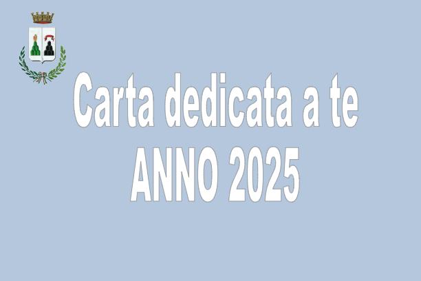 Carta dedicata a te 2025