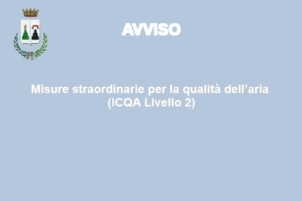 Misure straordinarie per la qualità dell'aria