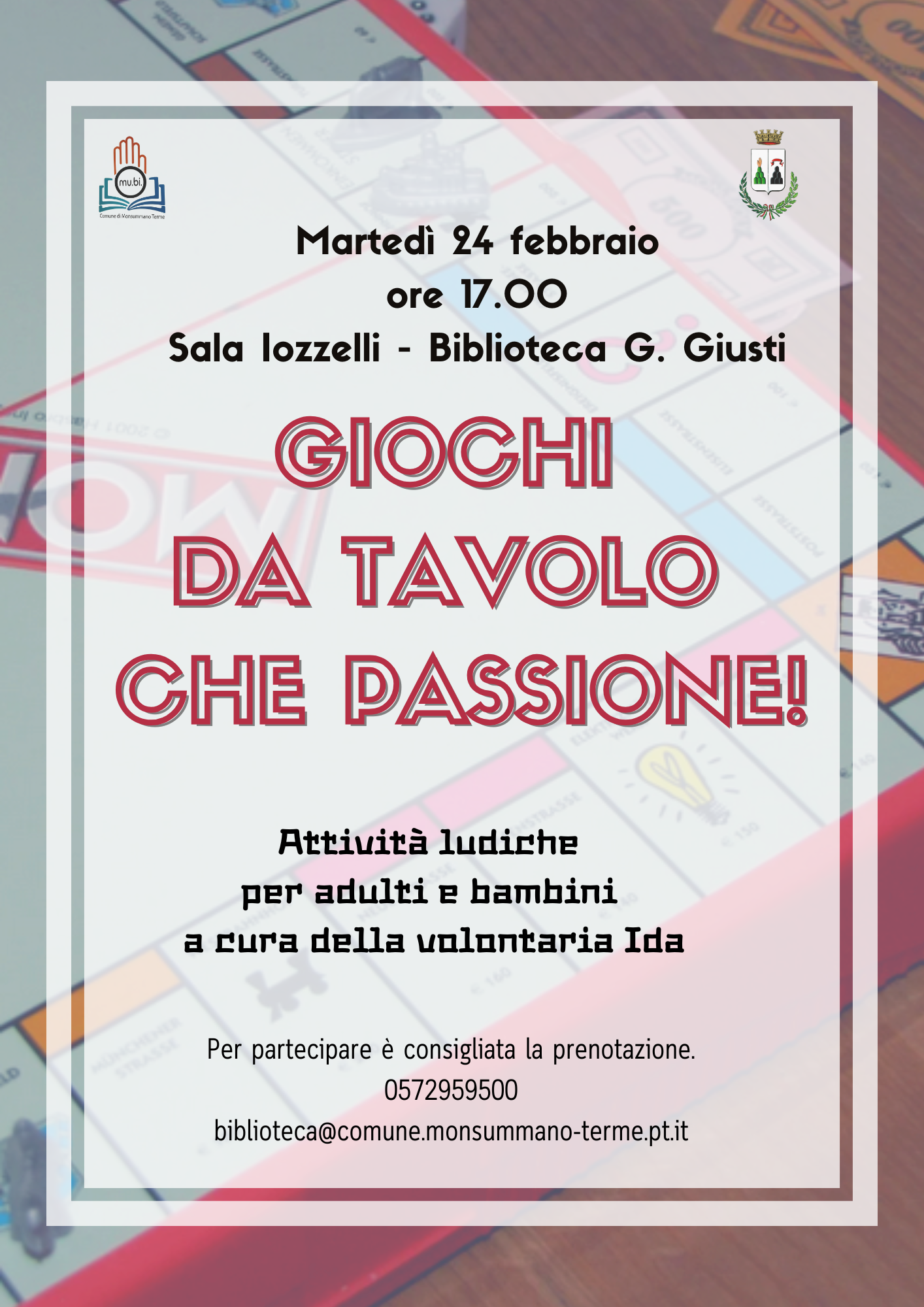 giochi tavolo 24 febbraio