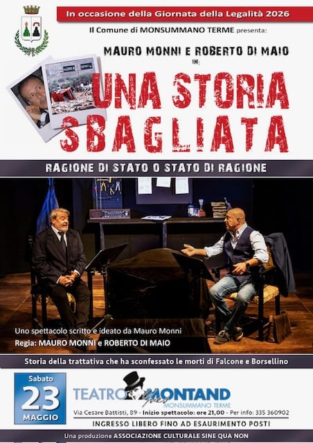 spettacolo teatro 23 maggio 2026