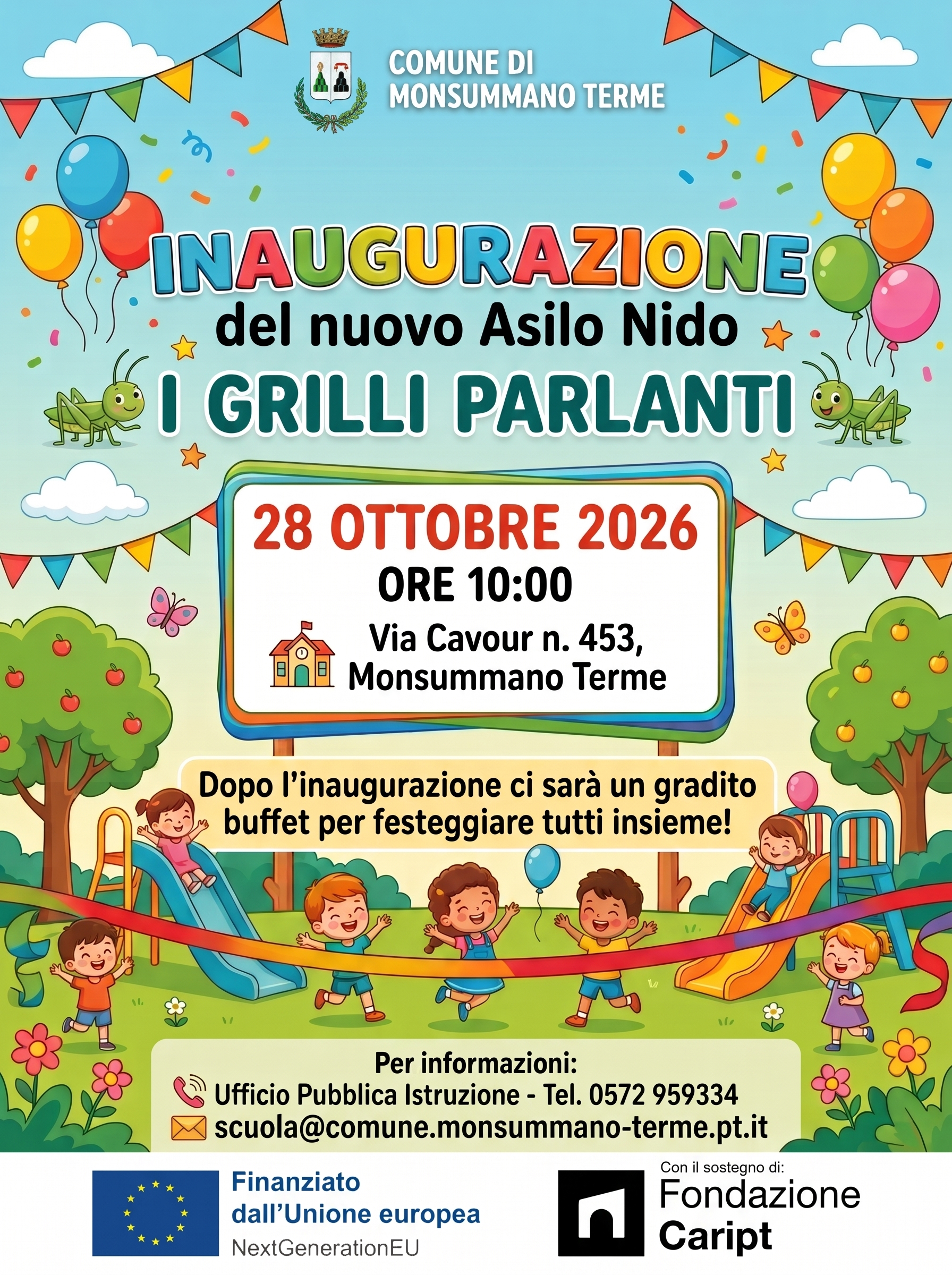 INAUGURAZIONE DEL NUOVO ASILO NIDO I GRILLI PARLANTI